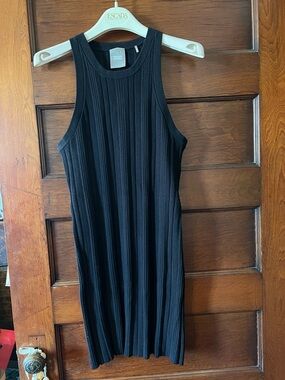 Kith Black Ribbed Tank Mini Dress